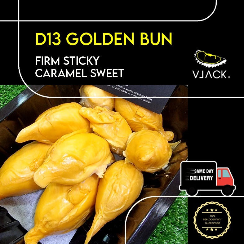 D13 Golden Bun Old Tree (500g per box)Fresh Durian Natural