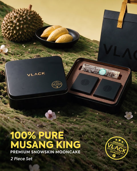 (4 Piece Set)VLACK Premium MSW Snowskin Mooncake Musang King Durian