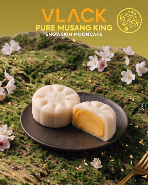 (4 Piece Set)VLACK Premium MSW Snowskin Mooncake Musang King Durian
