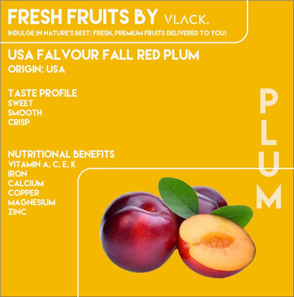 USA Flavour Fall Red Plum (450g per box) FRESH NATURAL FRUIT