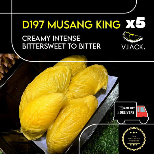 D197(5 x Boxes) Old Tree Musang King 400G(De-Husked)