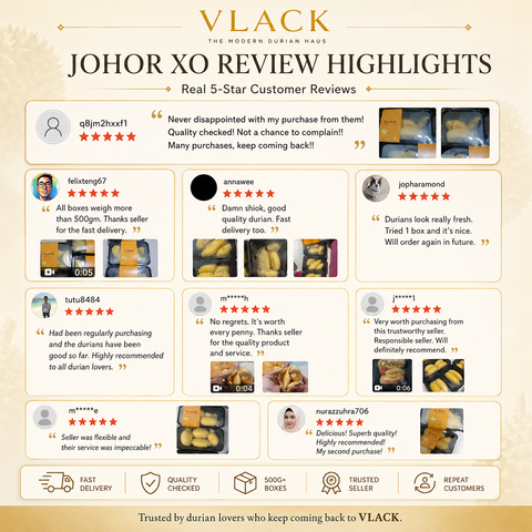 Johor XO Durian Old Tree Fresh Durian Natural