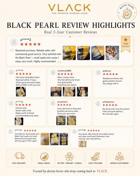 Black Pearl (Tai Yuan) (450g Per Box) Old Tree Fresh Durian Natural