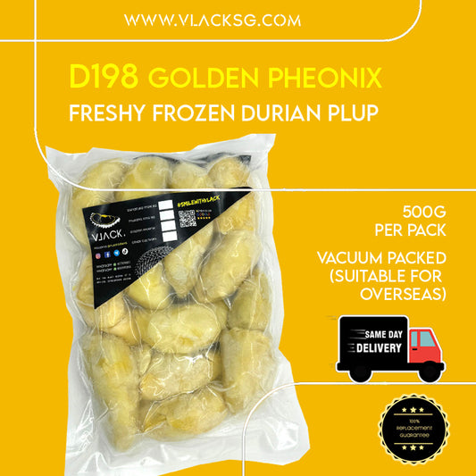 Frozen Fresh Old Tree Durian Golden Phoenix 500G(De-Husked)