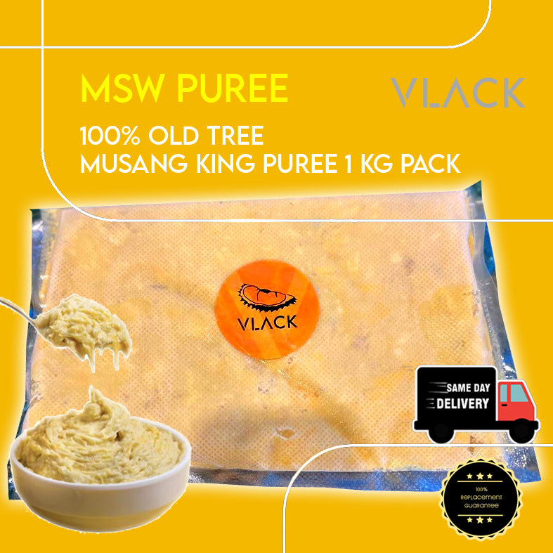 [Same Day Delivery] Frozen D197 100% MSW Puree old tree fresh durians natural