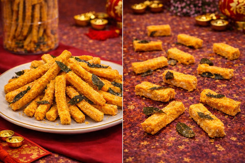 Vlack Prawn Stick Cracker (Salted Egg) (F028)
