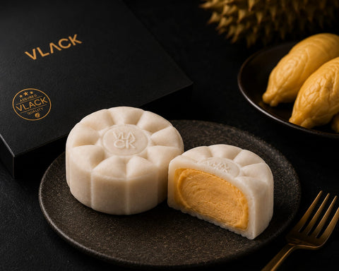 VLACK Premium MSW Snowskin Mooncake Musang King Durian (2 Pieces)