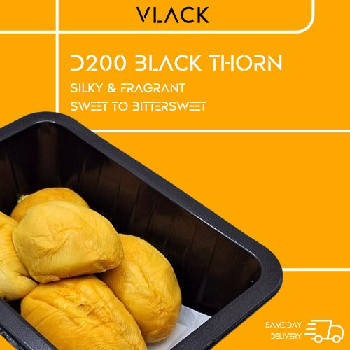 [Same Day Delivery] D200 Black Thorn (3 x Boxes) (450g Each Box) Old Tree Durian Fruit Natural