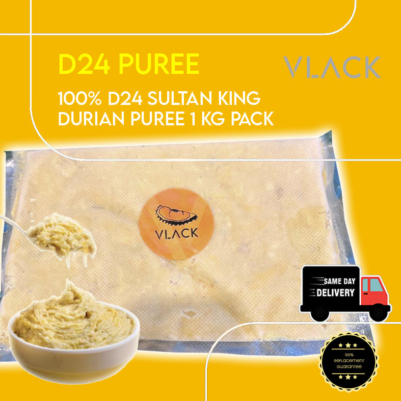 [Same Day Delivery] Frozen D24 Durian Puree old tree fresh durians natural