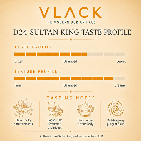 D24 Sultan King (500g Each Box) Old Tree Durian Fruit Natural