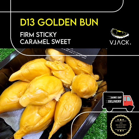 D13 Golden Bun Old Tree (450g per box)Fresh Durian Natural